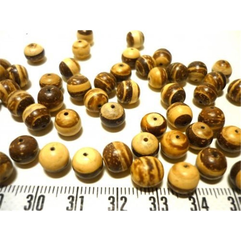Coco perle 8mm marron beige