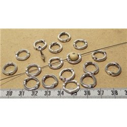 Anneau cadre petit  argent