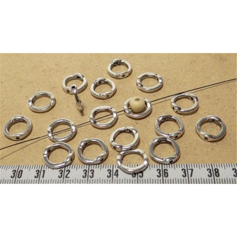 Anneau cadre petit  argent