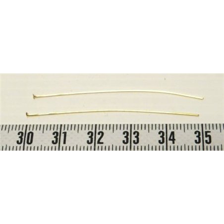 Tige boucle d oreille or 5cm x2