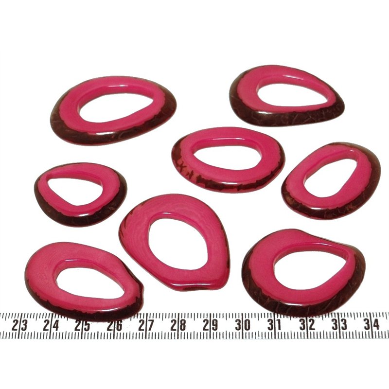 Tagua donut rose x1