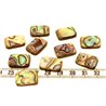 Nacre abalone pastille rectangle