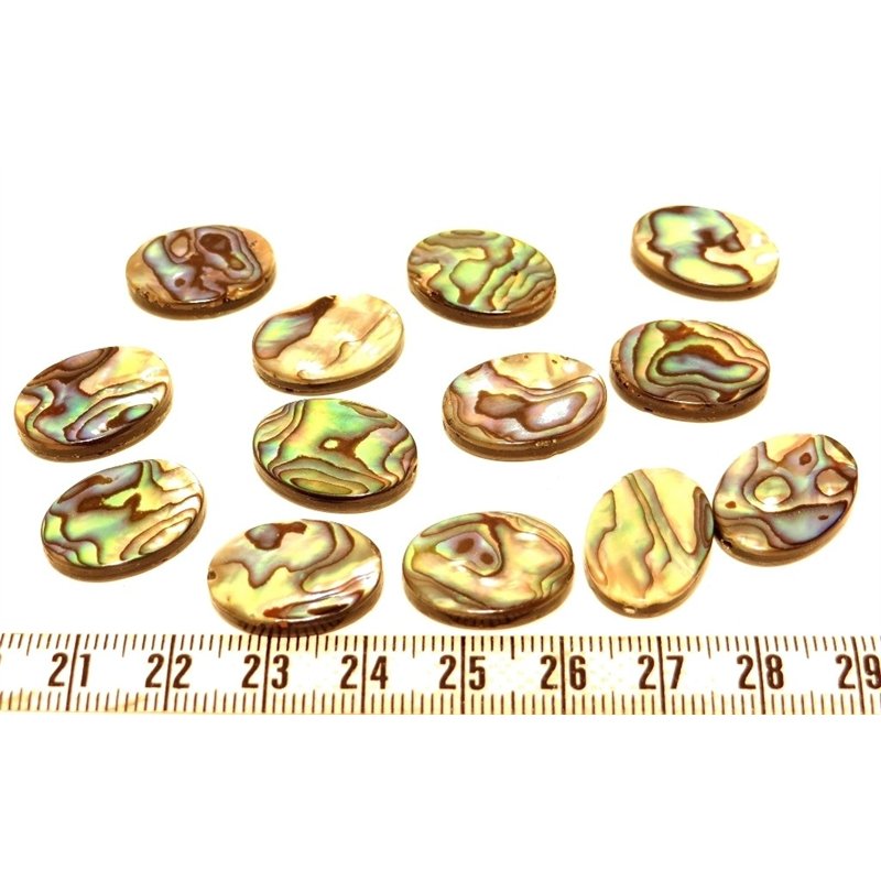 Nacre abalone pastille ovale