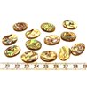 Nacre abalone pastille ovale