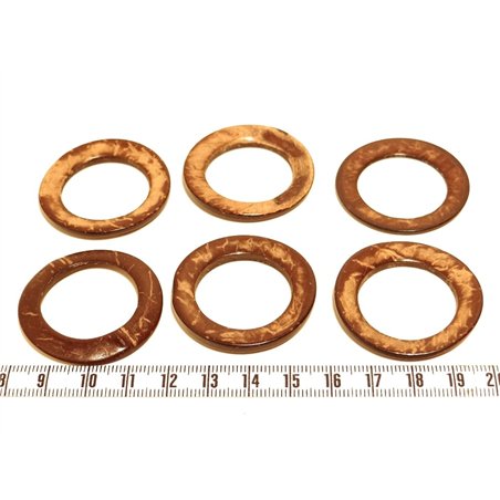 Coco anneau 38mm marron