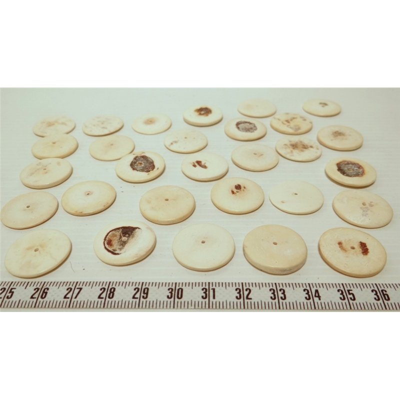Coco disque 20mm blanc