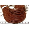 Fil de cuir 1mm marron x 1m