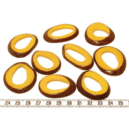 Tagua donut jaune