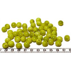 Tagua perle  9mm vert