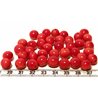 Tagua perle  9mm rouge
