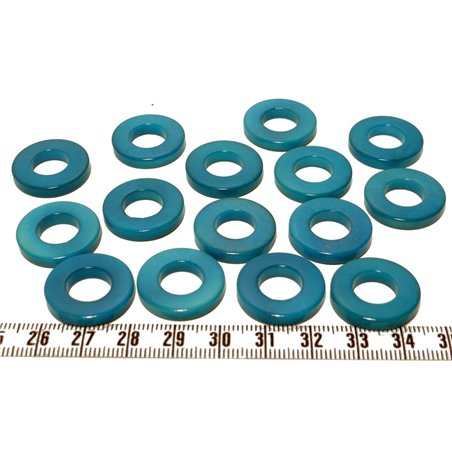 Tagua anneau  bleu
