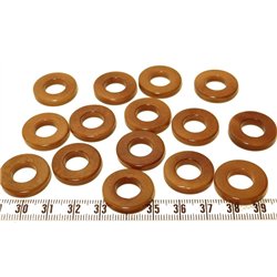 Tagua anneau marron x1