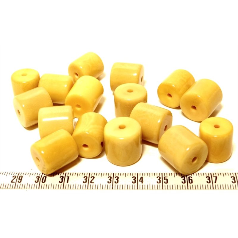 Tagua cylindre jaune