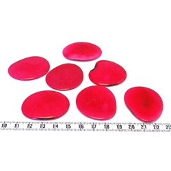 Tagua lame  grande rouge