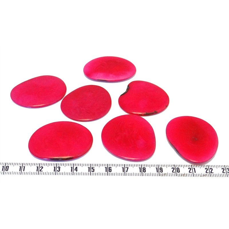 Tagua lame grande rouge