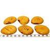 Tagua lame marbrée grande jaune x1