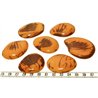 Tagua lame marbrée grande orange x1
