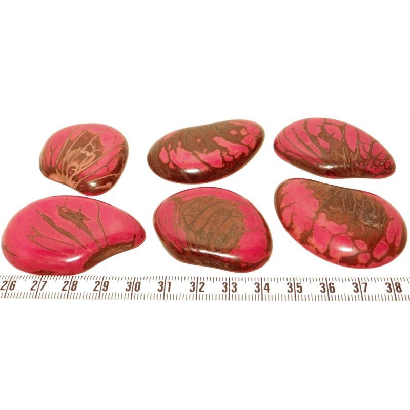 Tagua lame  marbrée grande rose