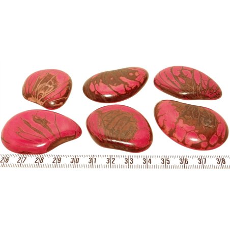 Tagua lame  marbrée grande rose
