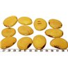 Tagua lame  marbrée  moyenne jaune