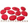 Tagua lame  marbrée  moyenne rouge