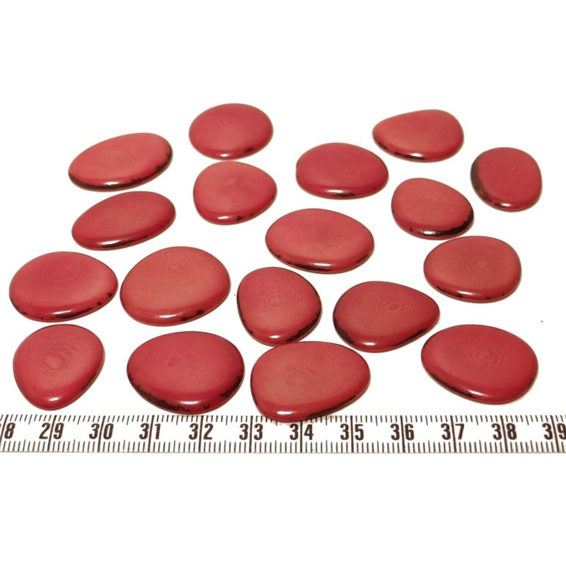 Tagua lame petite rouge x1