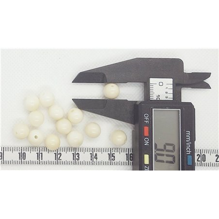 Tagua perle  9mm blanc