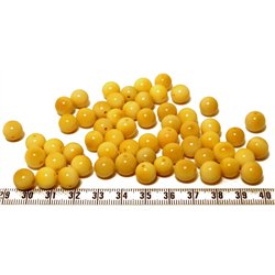 Tagua perle  9mm jaune