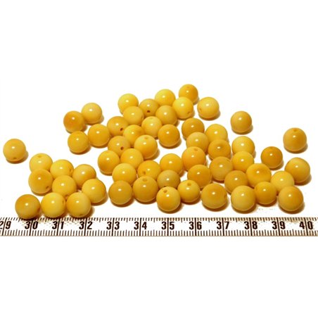 Tagua perle  9mm jaune