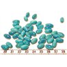 Tagua olive 12mm bleu