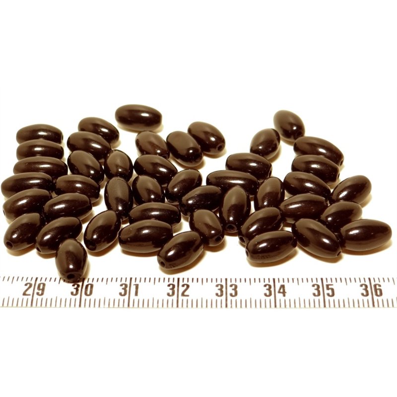 Tagua olive 12mm noir