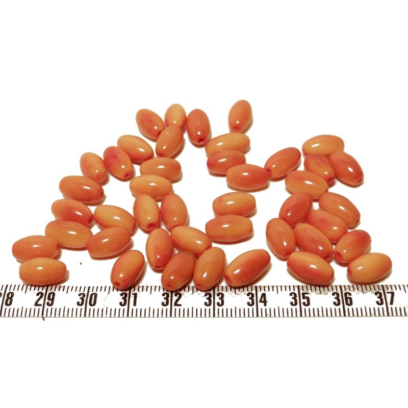Tagua olive 12mm orange