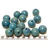 Tagua perle bleu 15mm  x1