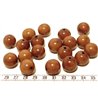 Tagua perle 15mm marron
