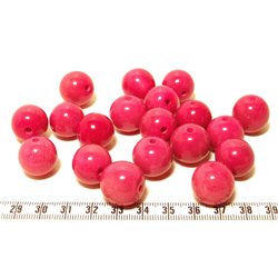 Tagua perle 15mm rose