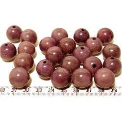 Tagua perle 15mm violet
