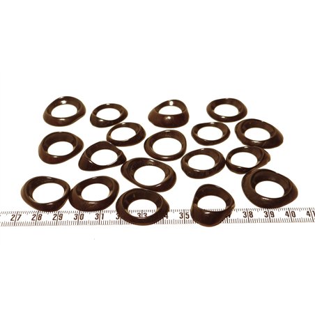 Tagua donut petit marron x1