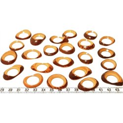 Tagua donut  petit orange