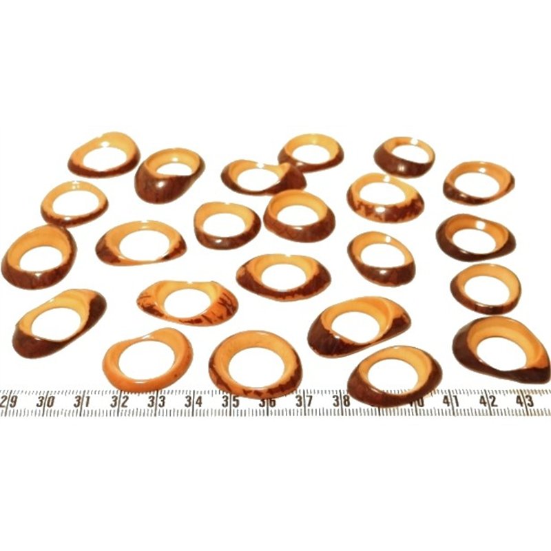 Tagua donut petit noir x1