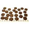 Tagua carre 15mm noir