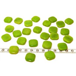Tagua carre 15mm vert