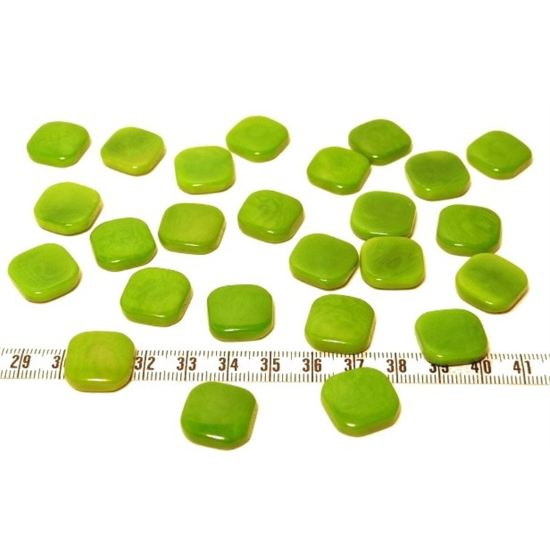 Tagua carre 15mm vert x1