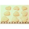 Tagua coeur blanc x1