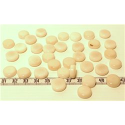 Tagua disque 13mm blanc