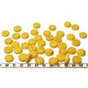 Tagua disque 13mm jaune x1