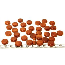 Tagua disque 13mm marron