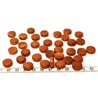 Tagua disque 13mm marron x1