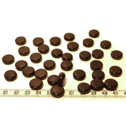 Tagua disque 13mm noir