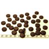 Tagua disque 13mm noir x1