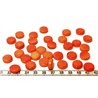 Tagua disque 13mm orange